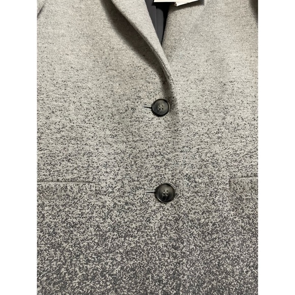 NWT New $645 Theory Mid Grey Multi Calden Wool Coat Size S - Picture 11 of 11